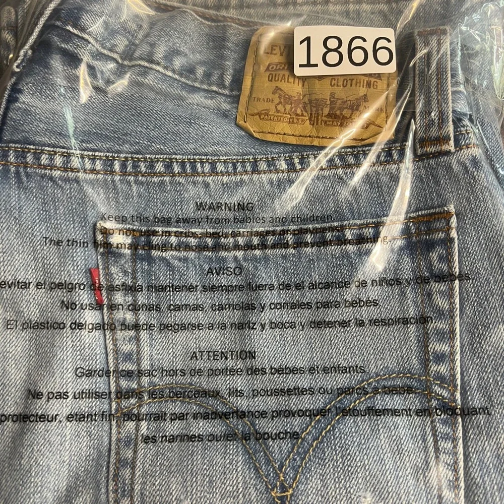 VTG Levis 527 Low Bootcut Jeans Mens 36x32 Light Wash Denim Blue Big Patch